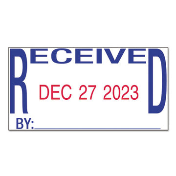 Trodat® Printy Economy Date Stamp, Self-inking, 1.63" X 1", Blue-red freeshipping - TVN Wholesale